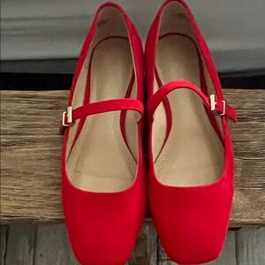 H&M Red Flats with Strap